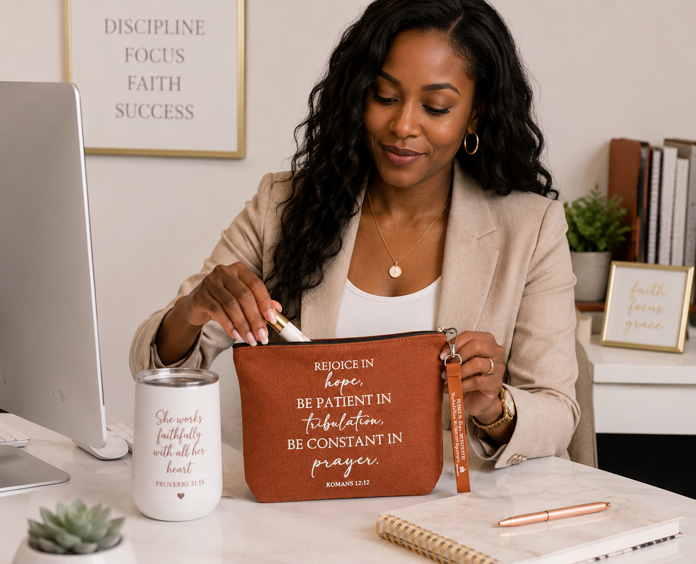 Rejoice in Hope Cosmetic Bag