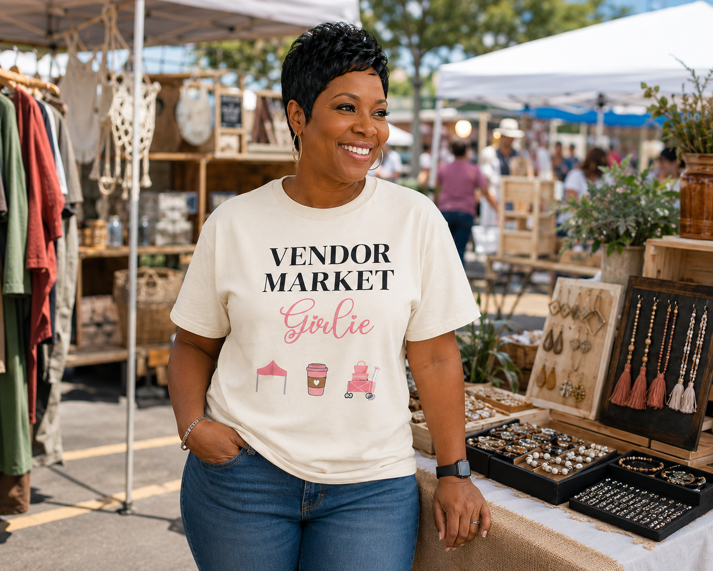 Vendor Market Girlie T-Shirt