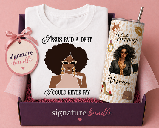 Graceful Duo Bundle — T-Shirt + Tumbler $44.99