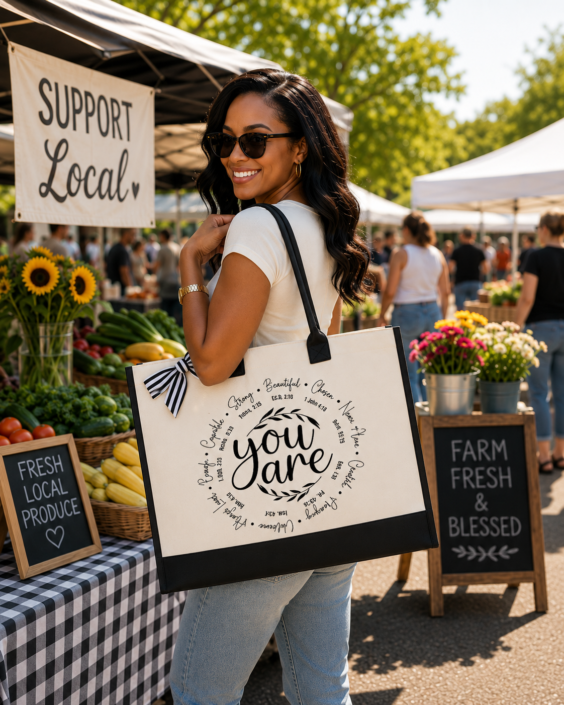 You Are Tote & Cosmetic Bag Set