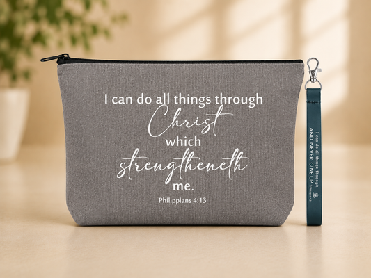 I Can Do All Things Through Christ Cosmetic Bag