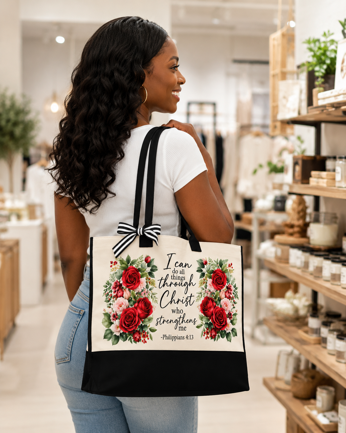 I Can Do All Things Tote & Cosmetic Bag Set
