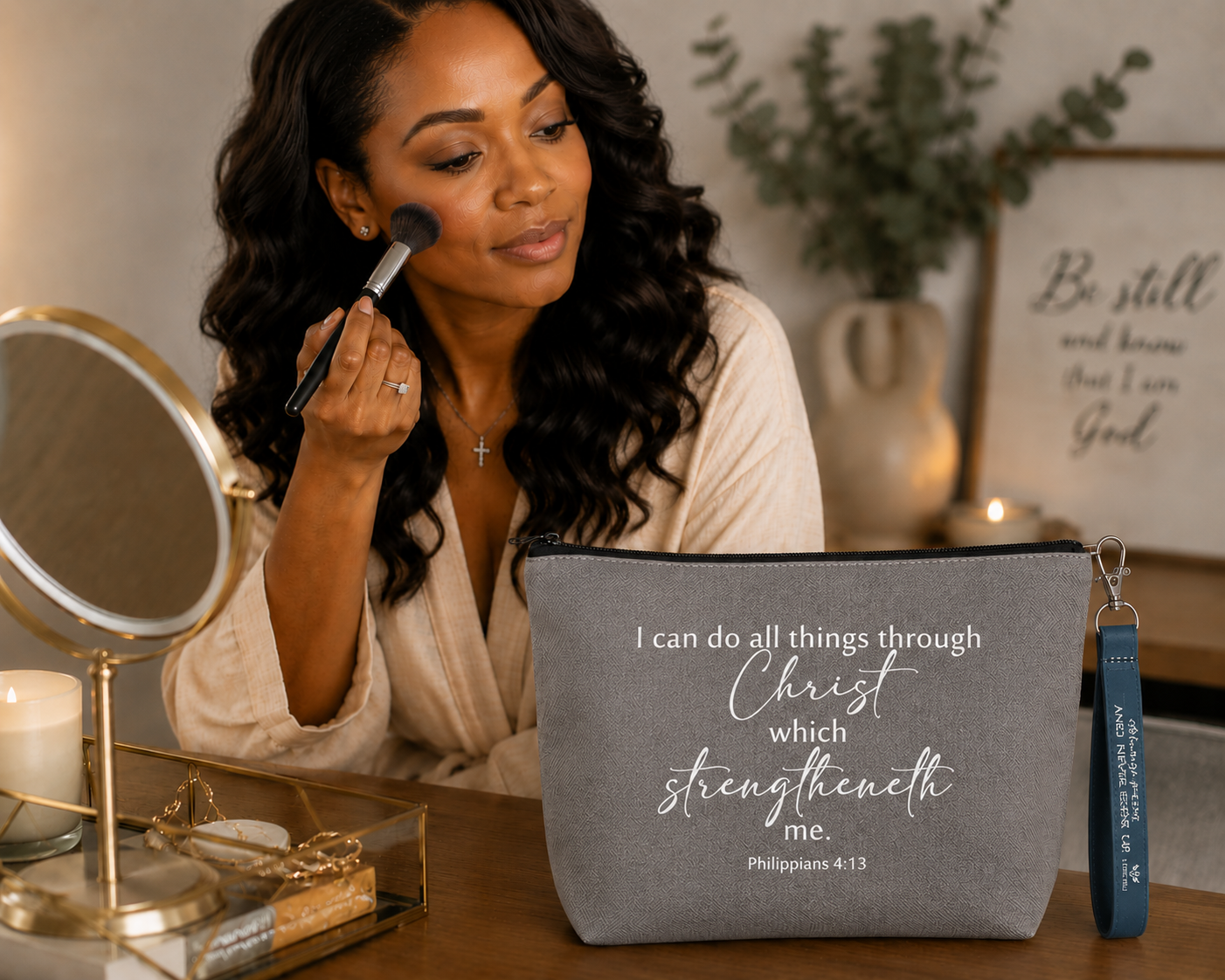 I Can Do All Things Through Christ Cosmetic Bag